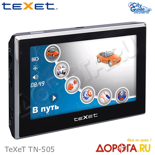 Автомобильный навигатор GPS TeXeT TN-505